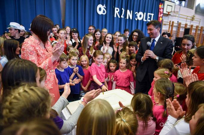 Predsednik republike Borut Pahor na dobrodelni prireditvi ob 30-letnici Osnovne ole Trzin